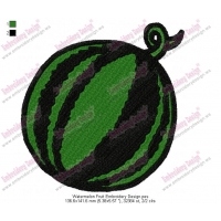 Watermelon Fruit Embroidery Design